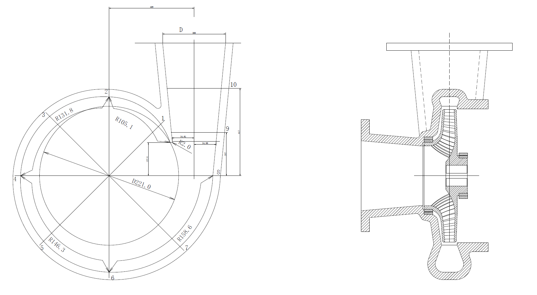 CREO单级单吸离心泵泵体建模视频教程